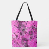 Roze inkt tote bag (Achterkant)