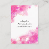 Roze inkt Visitekaartje (Voorkant)