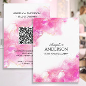 Roze inkt Visitekaartje