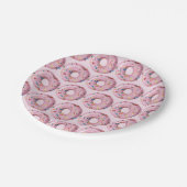 Roze inktprinkel Donut Shop Paper Bord (Gekanteld)