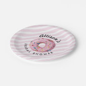 Roze inktprinkel Donut Shop Paper Bord (Gekanteld)