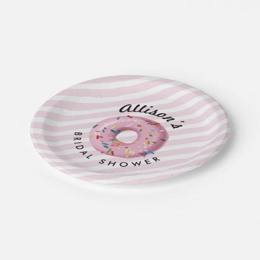 Roze inktprinkel Donut Shop Paper Bord (Gekanteld)