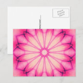 Roze inktventilator Mandala Briefkaart (Voorkant / Achterkant)