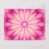 Roze inktventilator Mandala Briefkaart (Voorkant)