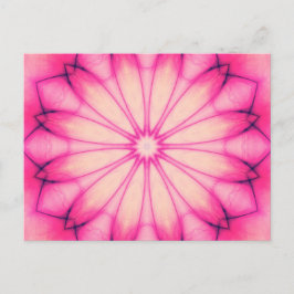 Roze inktventilator Mandala Briefkaart