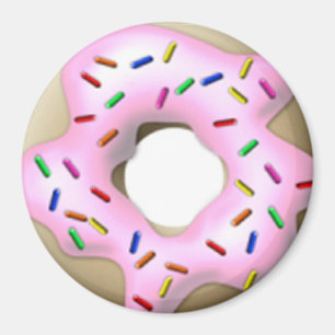 Roze inktvis Doughnut Magnet