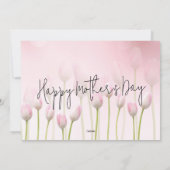 Roze inktvisch Tulps Moederdag Script Brunch Kaart (Achterkant)