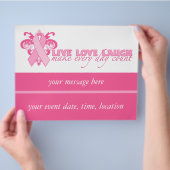 Roze inktvissen elke dag flyer (Hand)