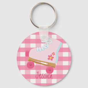 Roze Inline Schaatsen Sleutelhanger