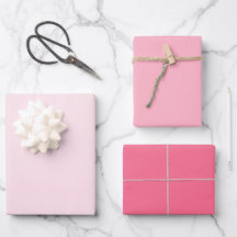 Roze Inpakpapier Set van 3 Vellen