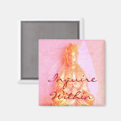 Roze Inquire Binnen magneet (Voorkant / Achterkant)