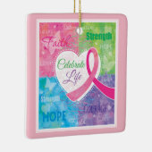 Roze Inspirerend keramische siersteen Keramisch Ornament (Rechts)