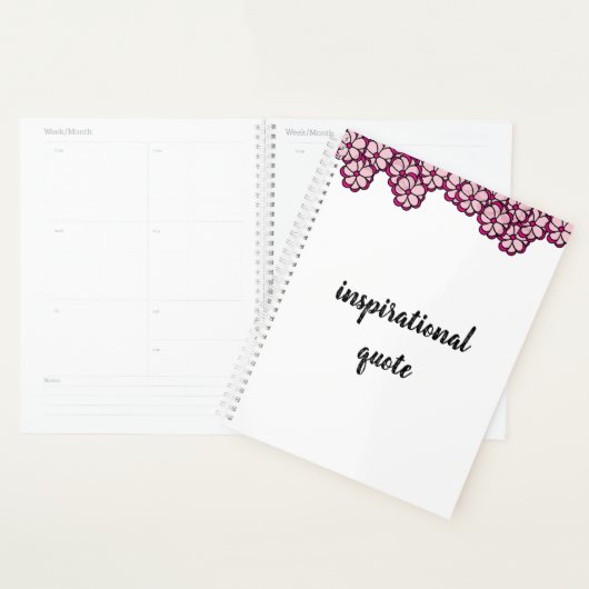 Roze Inspirerend prijsopgave Planner (Display)