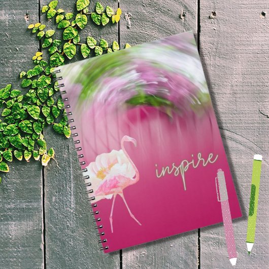 Roze Inspirerend Quote Inspire Notitieboek