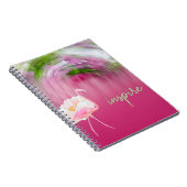 Roze Inspirerend Quote Inspire Notitieboek (Rechterzijde)