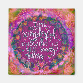  Roze Inspirerend Quote Inspirivity Magnet (Voorkant)