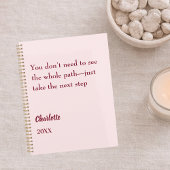 Roze inspirerende doel citaat 2027 planner