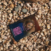 Roze Instagram QR-code visitekaartje voor Braid