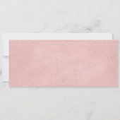 Roze instapkaart Reisreis Vliegtuig Cadeauticket Kaart (Achterkant)