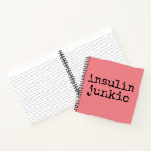 Roze insulinejunkie-planner notitieboek (Binnen)