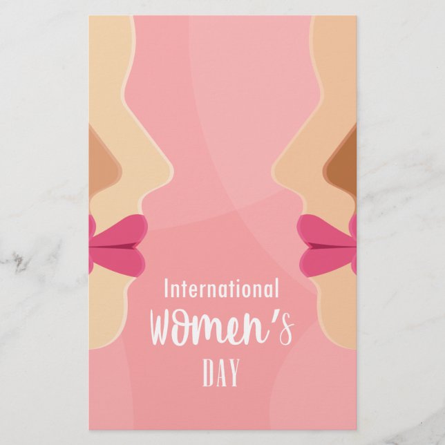roze internationale vrouwendag (Voorkant)