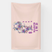 Roze internationale vrouwendag 2025 spandoek (Verticaal)