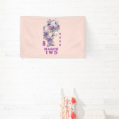 Roze internationale vrouwendag 2025 spandoek (Insitu)