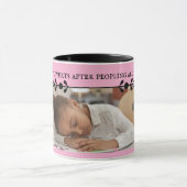 Roze introvert meme Mok (Midden)