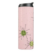 Roze ionische atomaire stoom thermische trommel thermosbeker (Gedraaid links)