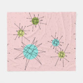 Roze ionische stoot fleece deken (Voorkant (Horizontaal))