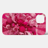 Roze iPhone 13 Hoesje met Lego Stijl (Achterkant (horizontaal))