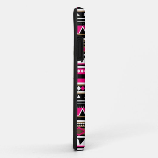 Roze iPhone 5 Hoesje - Aztec Pattern (Achterkant/rechts)