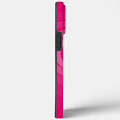 Roze iPhone Case Gift met Harten Custom Name Text (Achterkant / Rechts)