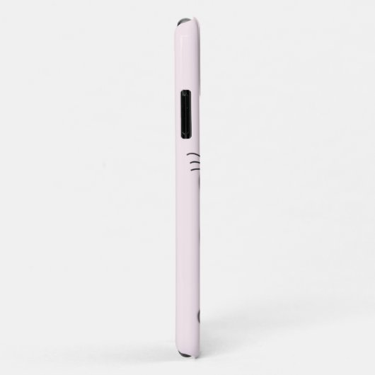 Roze iPhone Case met Baby Cat - (Achterkant/rechts)