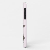 Roze iPhone Case met Baby Cat - (Achterkant/links)