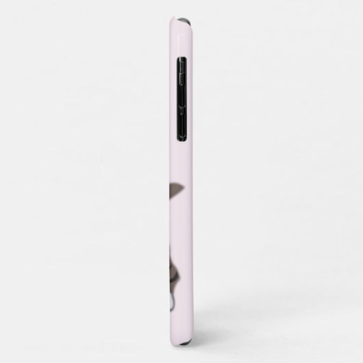 Roze iPhone Case met Baby Cat -  (Achterkant/links)