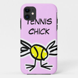 Roze iPhone-draagtas met tennisontwerp Case-Mate iPhone Case