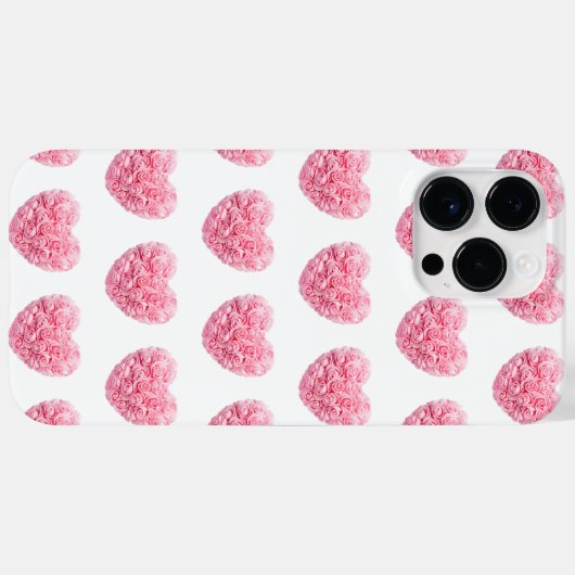 Roze iPhone-draagtas voor hart Case-Mate iPhone Case (Achterkant (horizontaal))