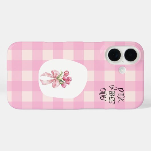 Roze iPhone hoesje (Achterkant (horizontaal))