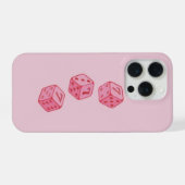 roze iphone hoesje 15 pro case (Achterkant horizontaal)