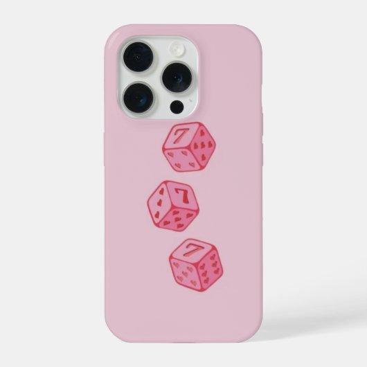 roze iphone hoesje 15 pro case (Achterkant)