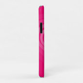 Roze iPhone hoesje met harten en tekst - I Love Yo (Achterkant/rechts)