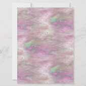 Roze Iredesent Wedding Basket Sign (Achterkant)