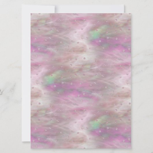 Roze Iredesent Wedding Basket Sign (Achterkant)