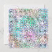 Roze Iridescent Diamond studeerde Folie 40e verjaa Kaart (Achterkant)