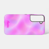 Roze Iridescent gepersonaliseerd Samsung Galaxy Ho Samsung Galaxy Hoesje (Achterkant horizontaal)