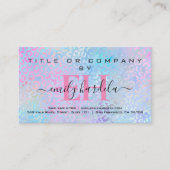 Roze Iridescent Leopard Professional Visitekaartje (Voorkant)