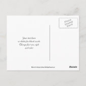 Roze Iris Abstracte Bloemige Dankkaart Briefkaart (Achterkant)