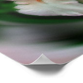 Roze iris bloem Abstracte kunst Poster (Hoek)