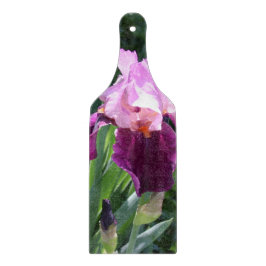 roze iris bloemsnijplank snijplank
